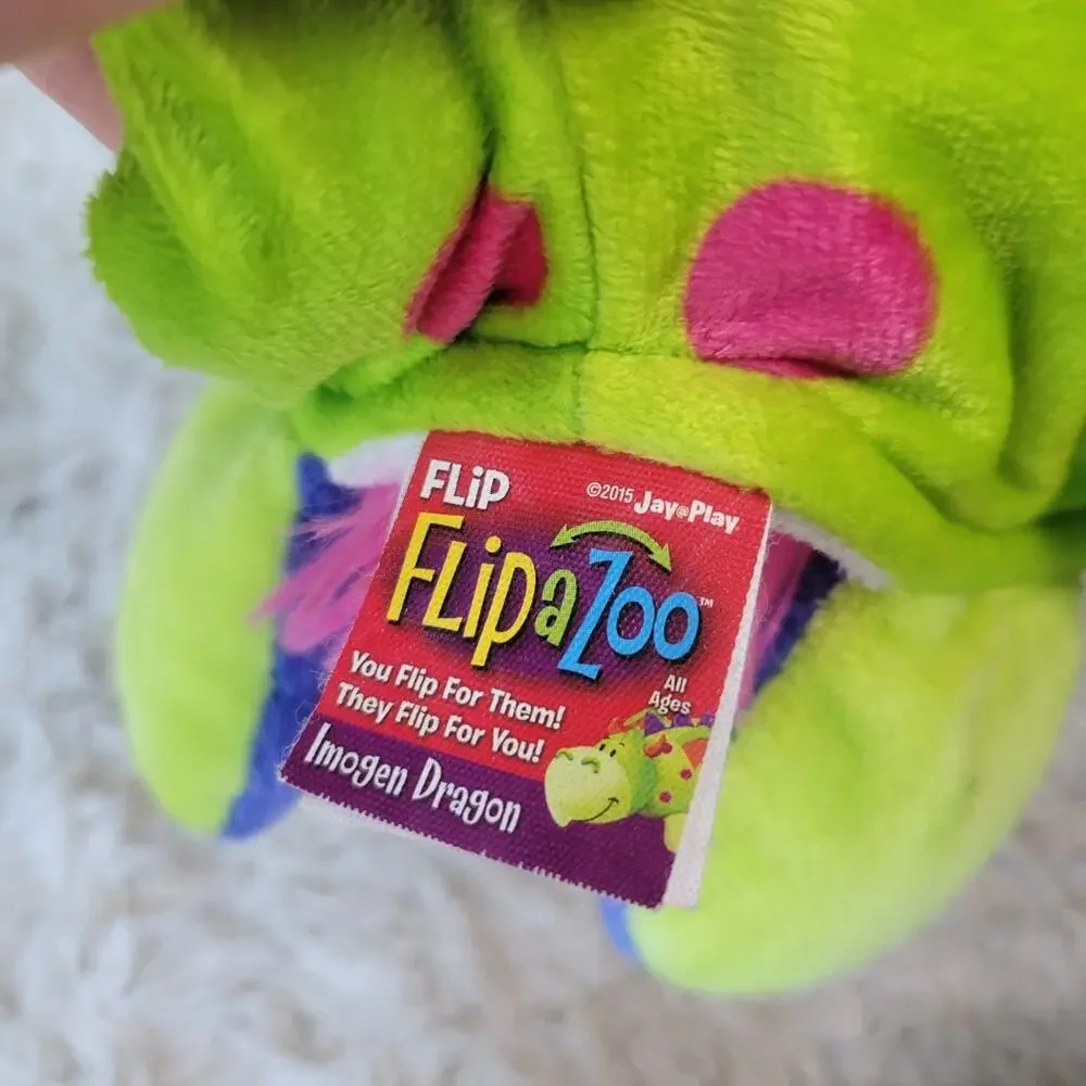 FlipaZoo Dragon to Unicorn Plush Stuffed Animal